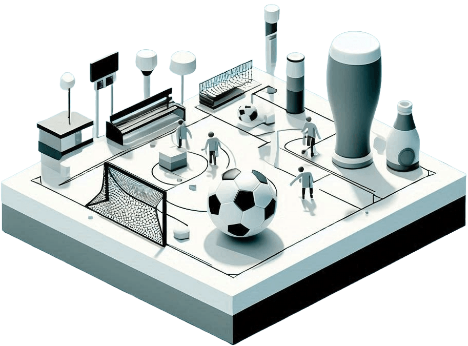 Abstrakter Fußball Club